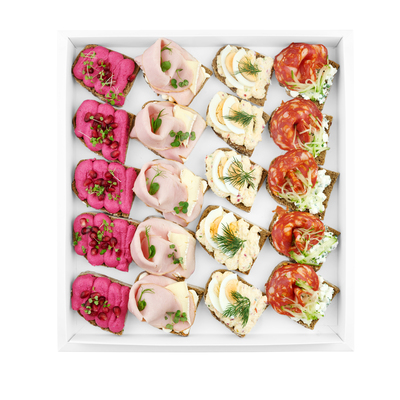 open sandwich box 20 pcs